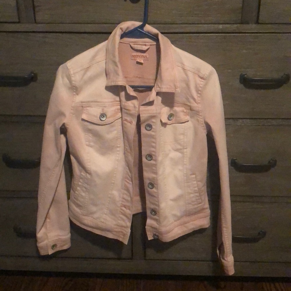 Light pink jean jacket